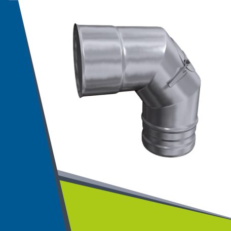 INOX elbow with revision 93° D80